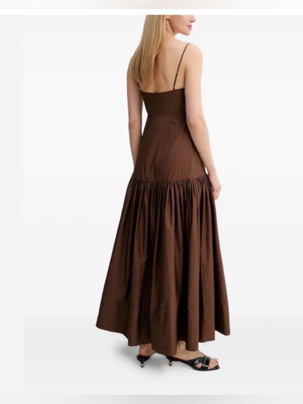 New A.L.C. Womens Harper Dress, Brown - Picture 2 of 8